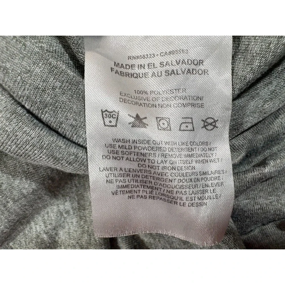 Nike Womens Gray Dry Legend Crew Training T-Shirt Tee AQ3210-063 Casual Gym Sz L